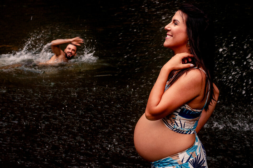 Ensaio na cascata do chuvisqueiro em Rolante