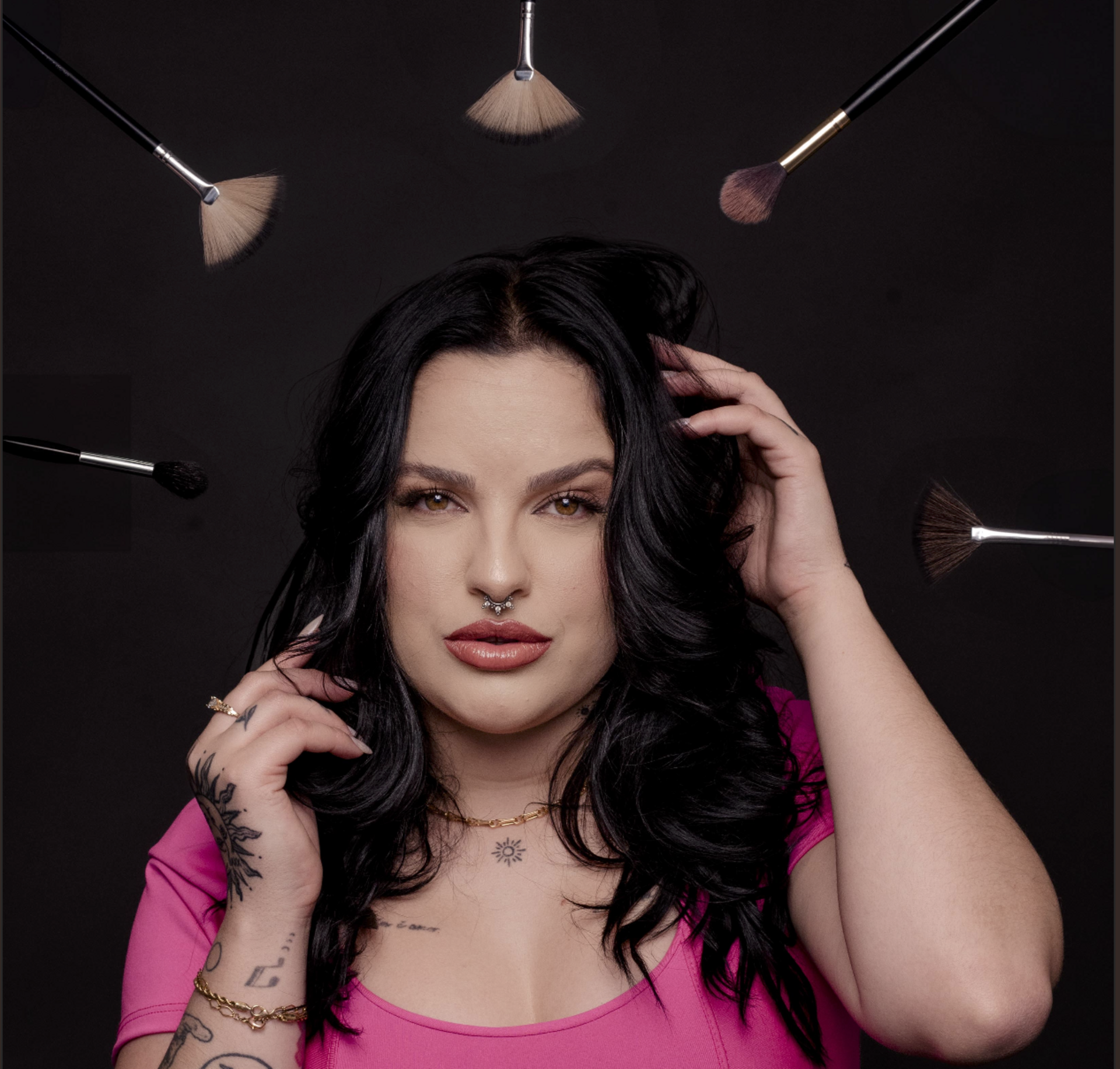 Ensaio de estúdio para Maquiadora em Novo Hamburgo