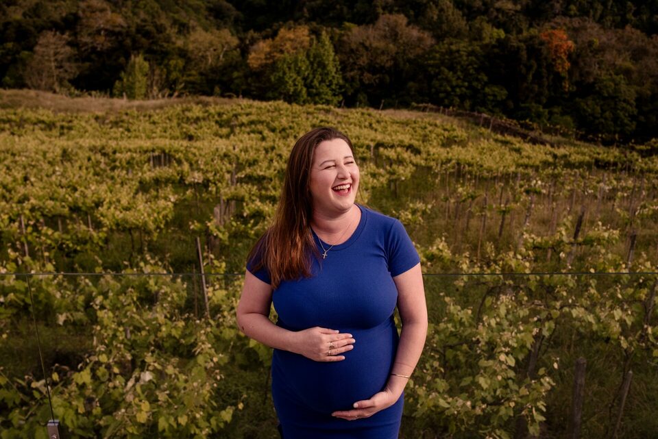 Ensaio de gestante no Morro Grande em Rolante